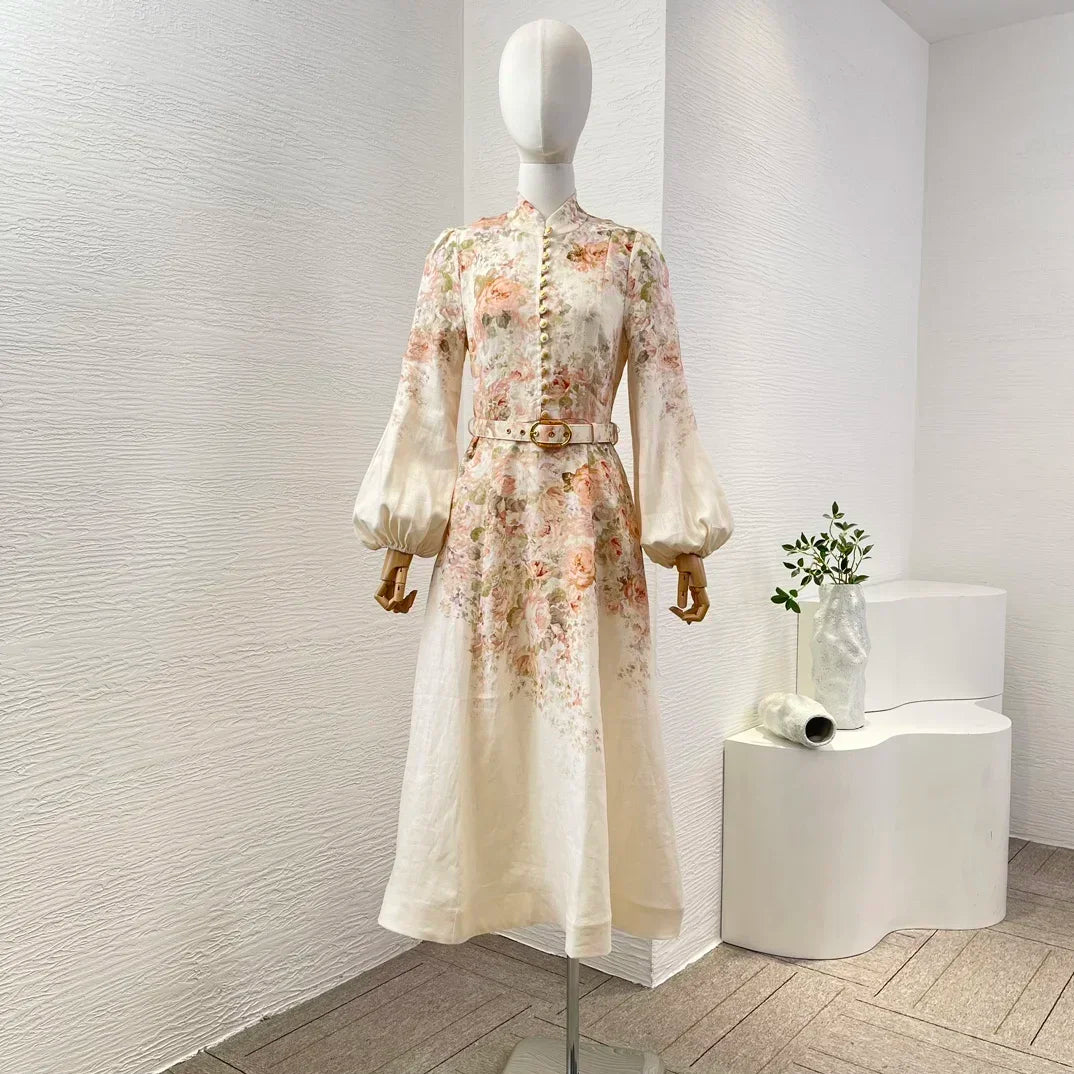 Vestido Luxo ALEMÃIS 100% Linho puro