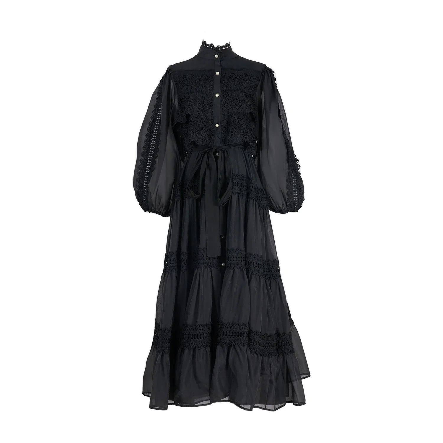 Vestido Lumière – Edição Exclusiva com Renda Bordada