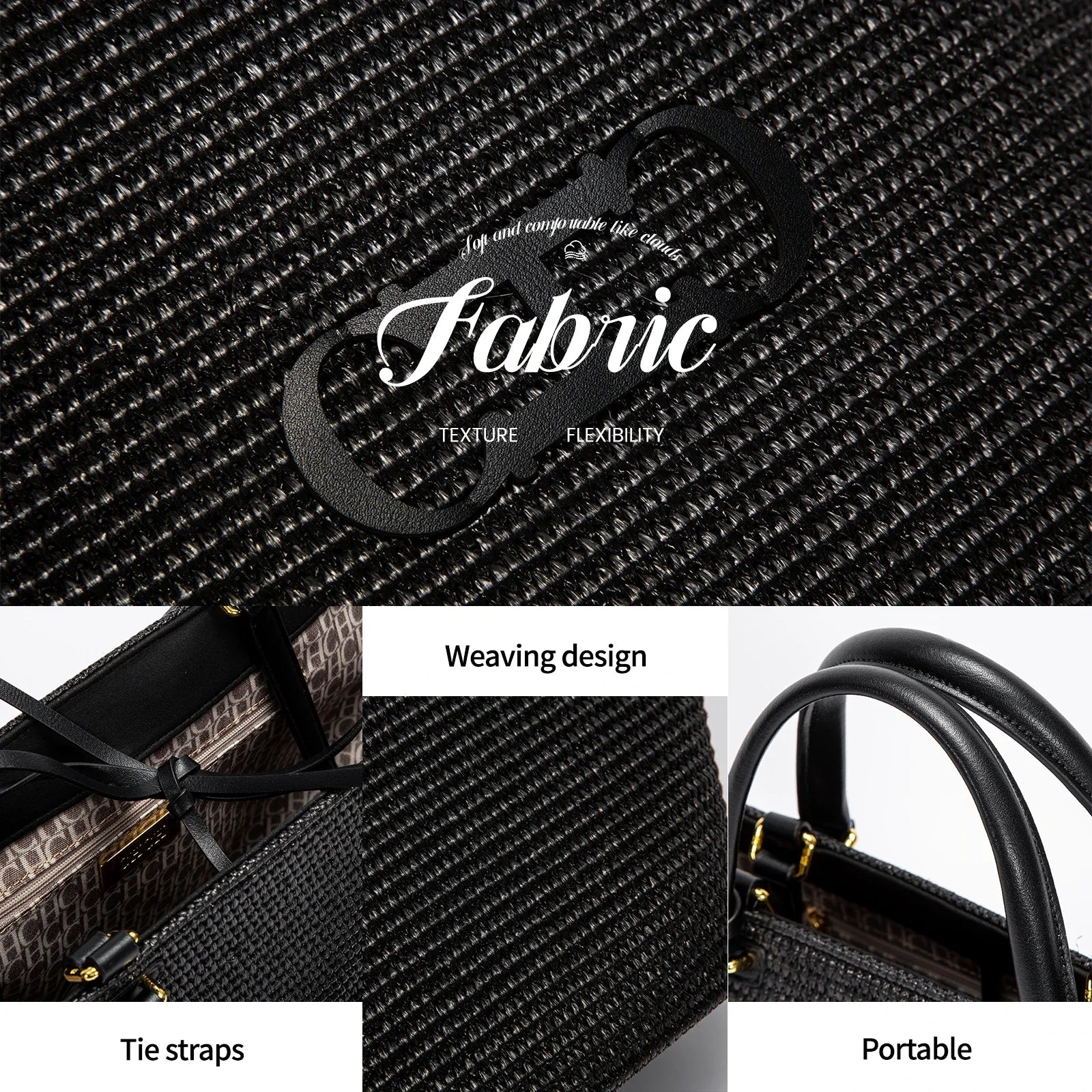 Bolsa Feminina CHCH – para Praia, Compras e Viagens