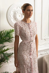 Vestido Longo de Renda Estilo Sereia – Elegância e Sofisticação em Cada Detalhe