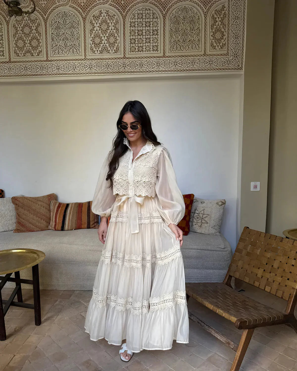 Vestido Lumière – Edição Exclusiva com Renda Bordada