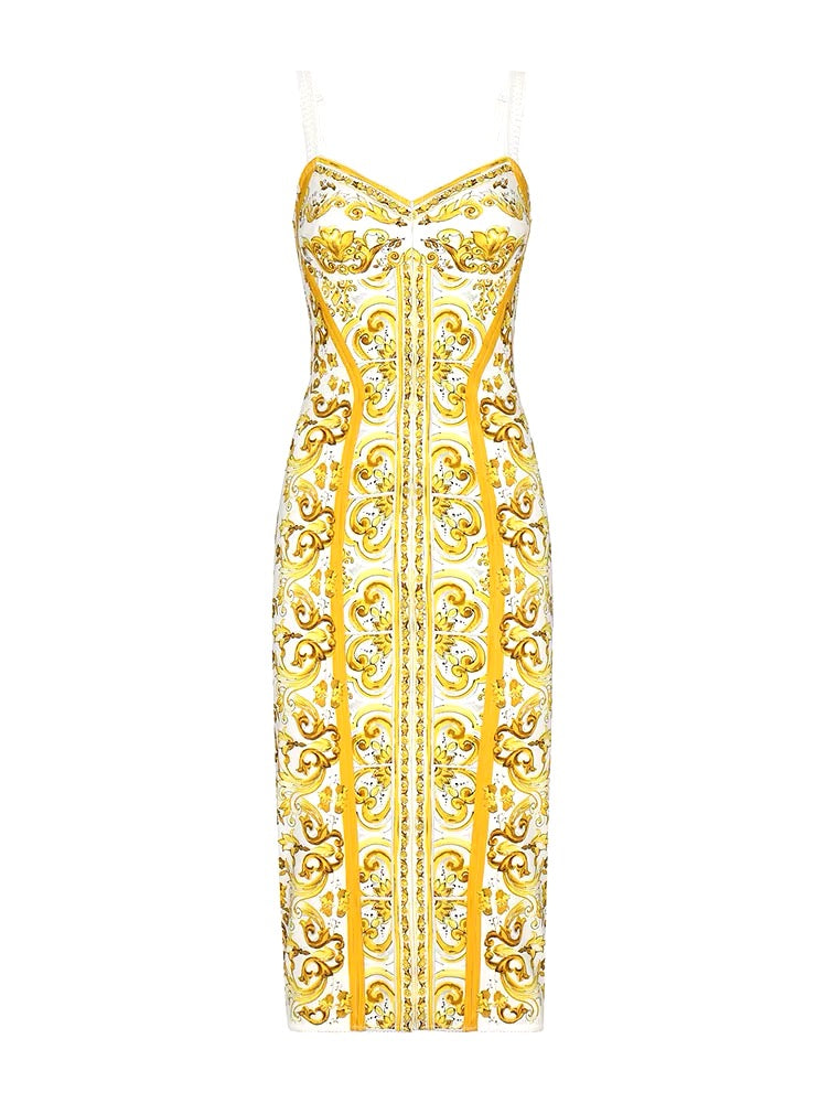 Vestido Estampa DG - luxo novidade