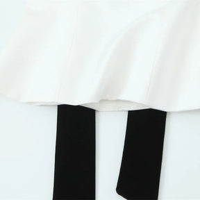 Blusa Sem Alças com Laço - Top Cropped Branco Estilo Chic