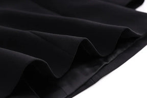 Blazer/Vestido Com bordado em Cristais - Com lapela em cetim