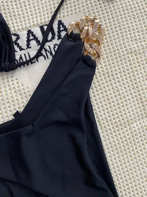 Biquíni Corrente Dourada - Elegância na Praia