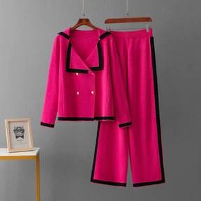 Conjunto Feminino em Tricô – Cardigan Casual com Calça