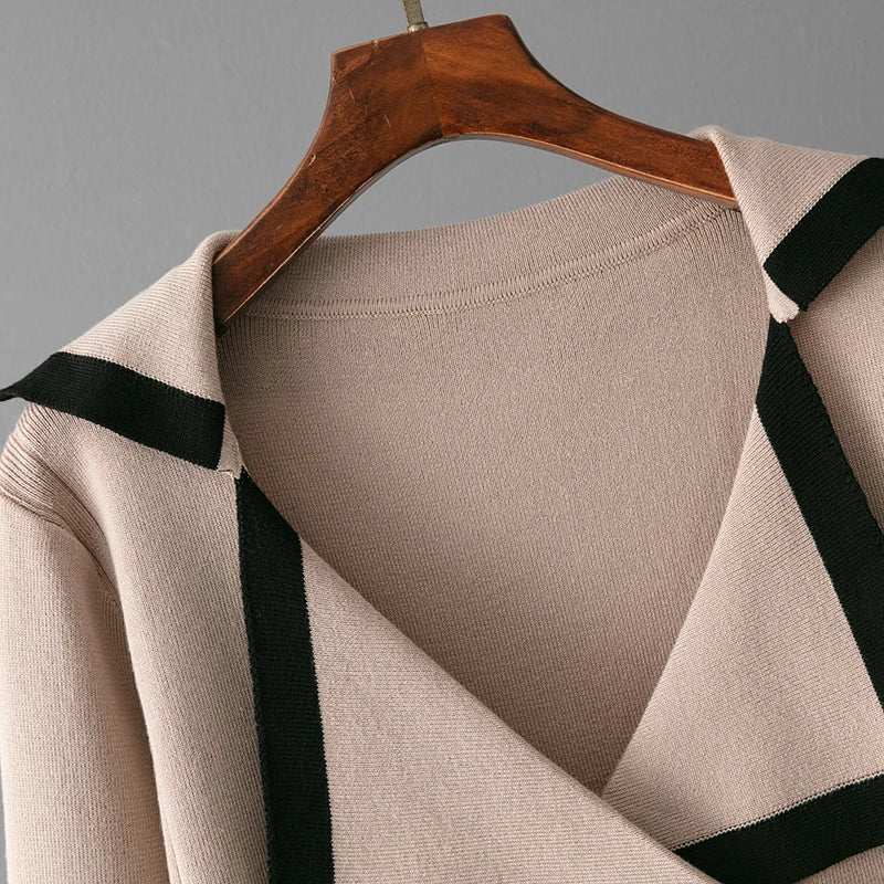 Conjunto Feminino em Tricô – Cardigan Casual com Calça