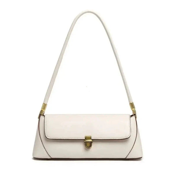 Bolsa de Ombro – Couro Ecológico, Estilo Luxo, Pequena e Elegante, Modelo Underarm/Clutch