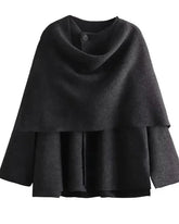 Casaco com Gola Assimétrica – Inverno com Estilo e Conforto