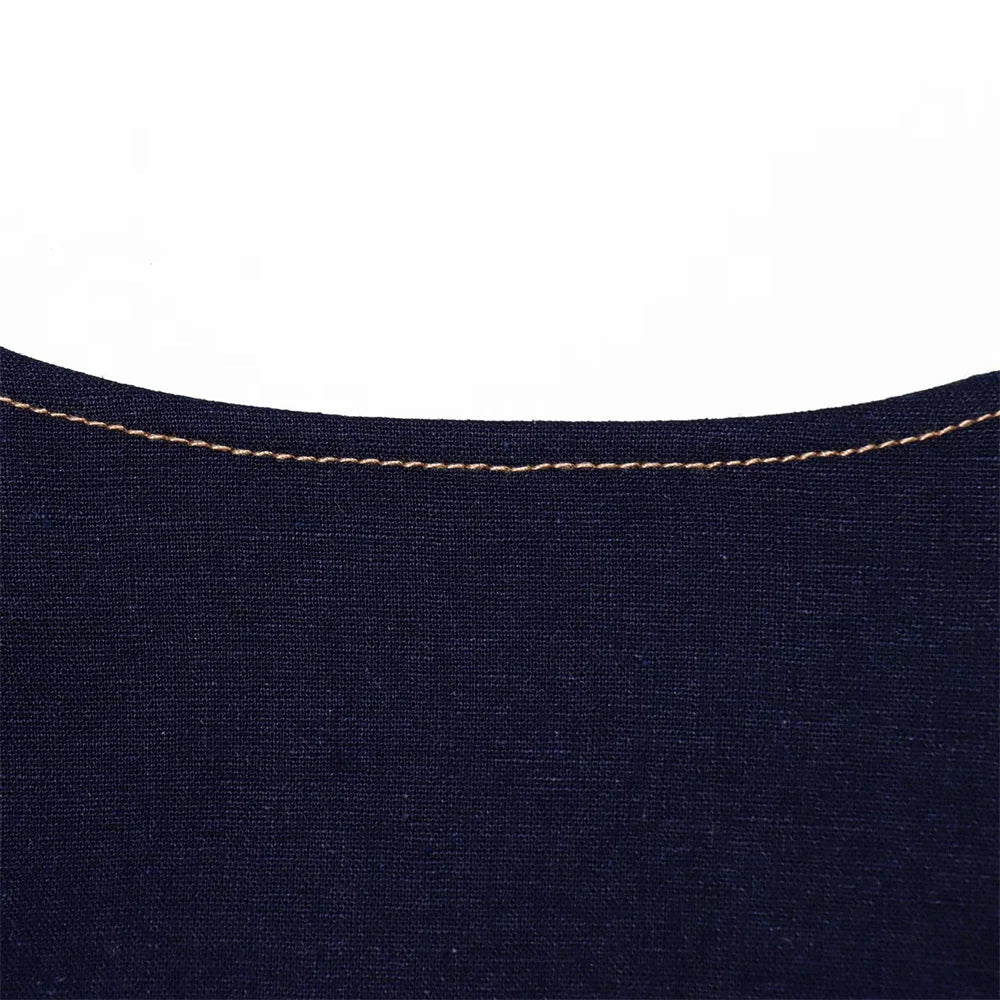 Conjunto Feminino – Blazer Curto com Botões Decorativos e Calça Reta Casual |