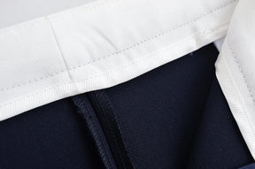 Conjunto Feminino Versátil – Blusa Básica com Recortes e Calça Reta Cintura Alta