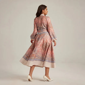 Vestido elegante estampa boho - Novidade