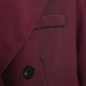 Conjunto  – Blazer com Botões Duplos e Calça de Cintura Alta