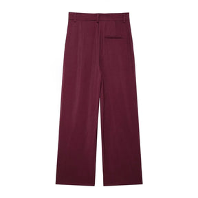 Conjunto  – Blazer com Botões Duplos e Calça de Cintura Alta