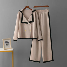 Conjunto Feminino em Tricô – Cardigan Casual com Calça