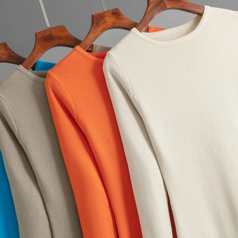 Vestido Suéter Feminino Inverno – Midi Justo em Tricô Grosso