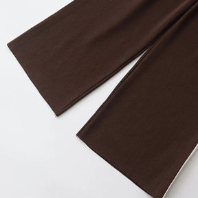 Conjunto Moletom Pulôver e Calça Cintura Alta com Elastano, Estilo Vintage