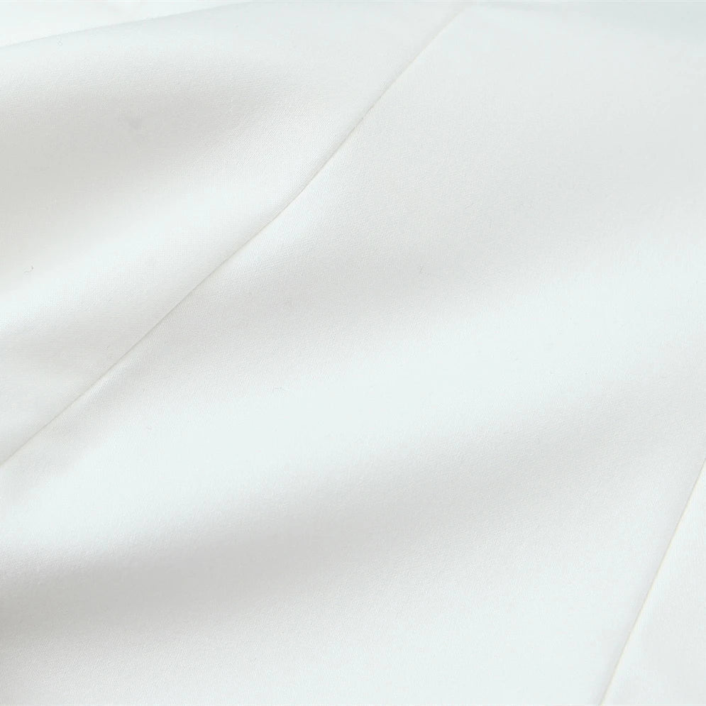 Blusa Sem Alças com Laço - Top Cropped Branco Estilo Chic