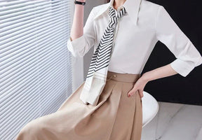 Conjunto saia e Camisa Alfaiataria Luxo