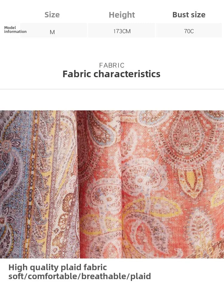 Vestido elegante estampa boho - Novidade