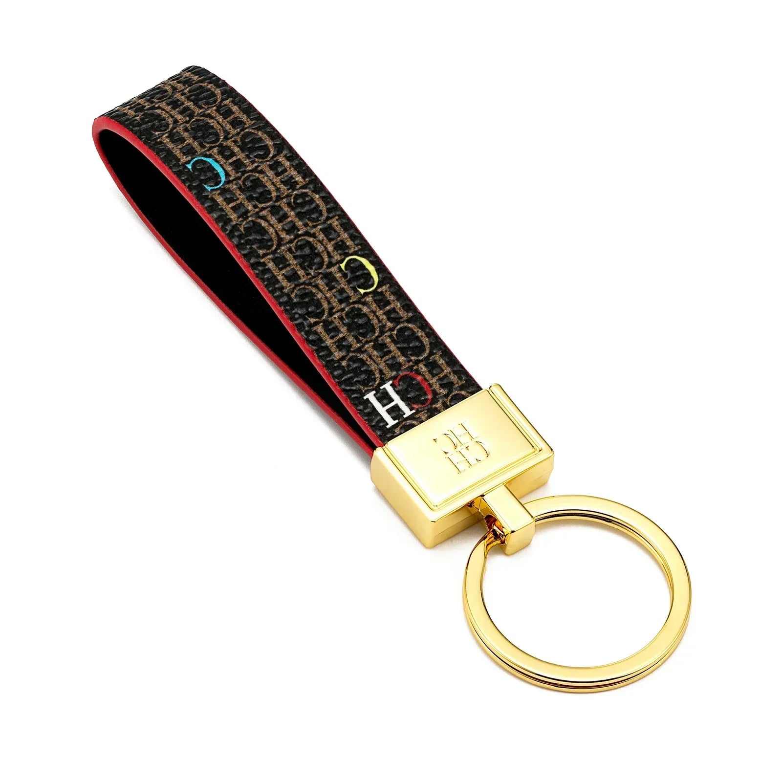Chaveiro CHCH – Couro, Design Exclusivo com Estampa, Estilo Minimalista e Sofisticado, Presente Elegante
