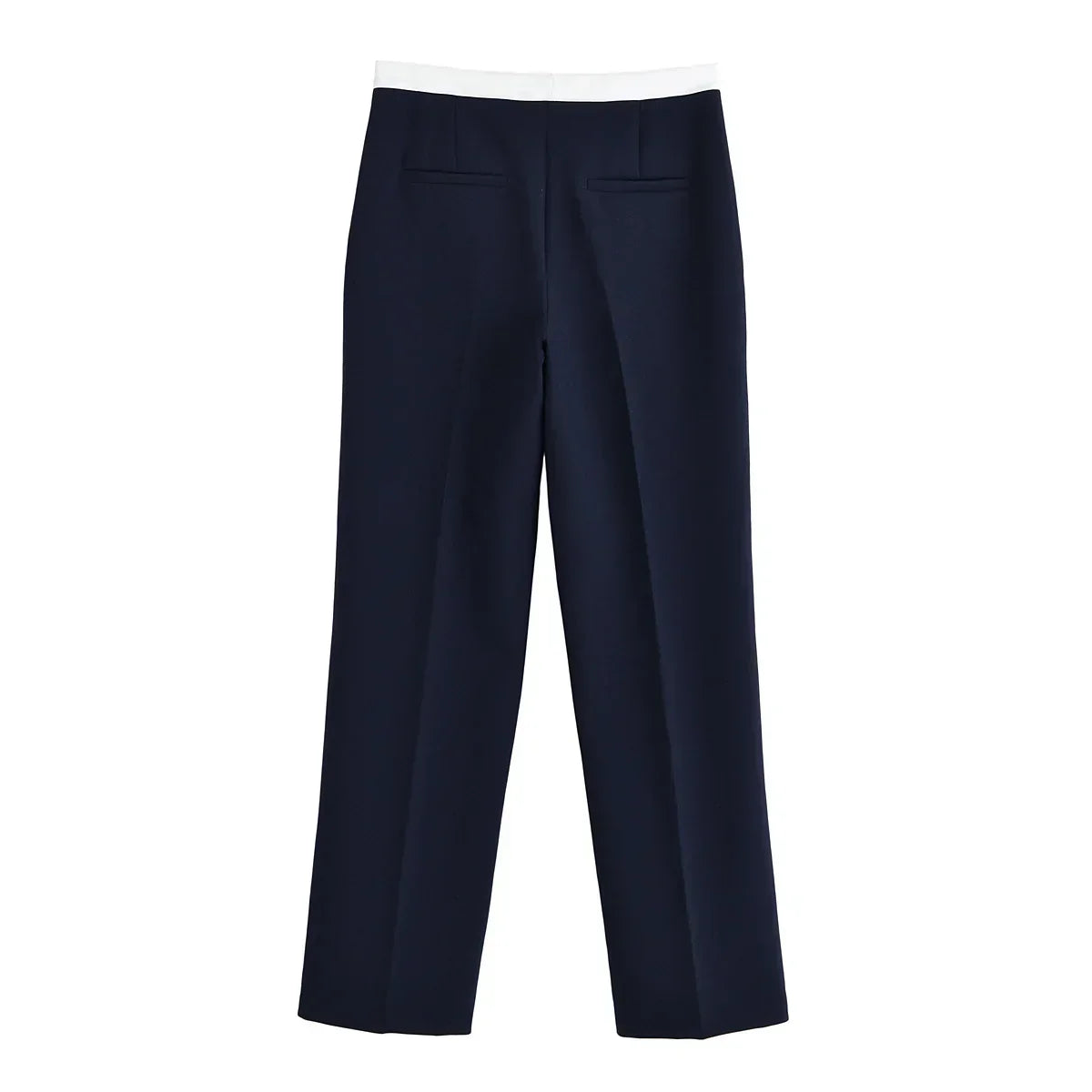 Conjunto Feminino Versátil – Blusa Básica com Recortes e Calça Reta Cintura Alta