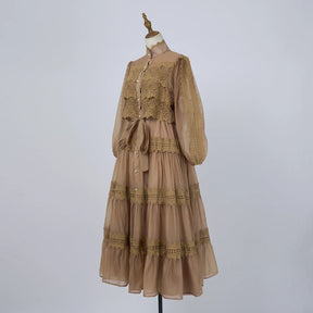 Vestido Lumière – Edição Exclusiva com Renda Bordada