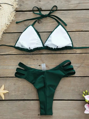 Biquini detalhado cintura alta